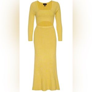 AFRM Front Cut-Out Midi Dress - Brand New